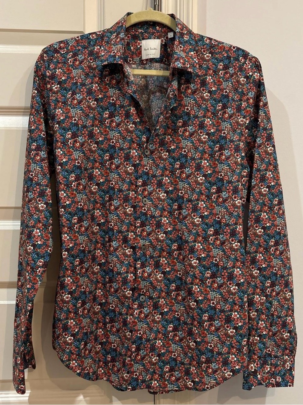 Paul Smith Men's Multicolor Floral Button-Down Shirt